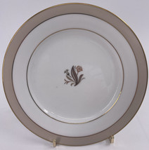 NORITAKE CHINA 6 1/4&quot; Bread &amp; Butter Plate Beige Bank Gold Flower Center White - £6.18 GBP