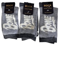 David Bowie Crew Socks Rock Junk Food OSFM Gray Monochrome Music Lot of ... - $9.89