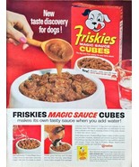 FRISKIES MAGIC SAUCE CUBES - Dog Food - Mix - Pet Care - 1961 Vintage Pr... - £8.58 GBP