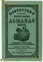 Hostetter&#39;s Illustrated United States Almanac 1899 bitters patent medici... - $15.00