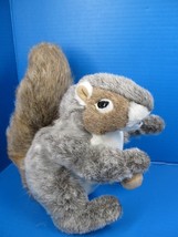 Folkmanis Gray Brown Squirrel Hand Puppet - Holding Acorn 11&quot; Stuffed Plush - $15.00