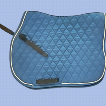 State Line All Purpose English Saddle Pad Blue Horse Size USED - £15.72 GBP