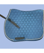 State Line All Purpose English Saddle Pad Blue Horse Size USED - $19.99