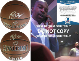 Baron Davis Hornets Warriors LA Clippers signed NBA Basketball proof Beckett BAS - £116.78 GBP
