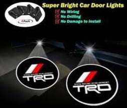 2x PCs  TRD Logo Wireless Car Door Welcome Laser Projector Shadow LED Li... - $23.50