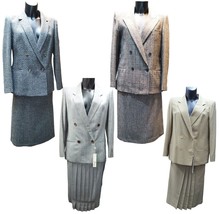 Suit Set Woman Jacket Double Chest Skirt Autumn Winter Classics Hi Q - £119.09 GBP+