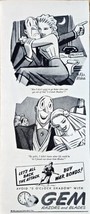 1944-WWII-Vintage Print Ad-GEM RAZOR and BLADES-Buy War Bonds-President-VTG - $203.15 MXN