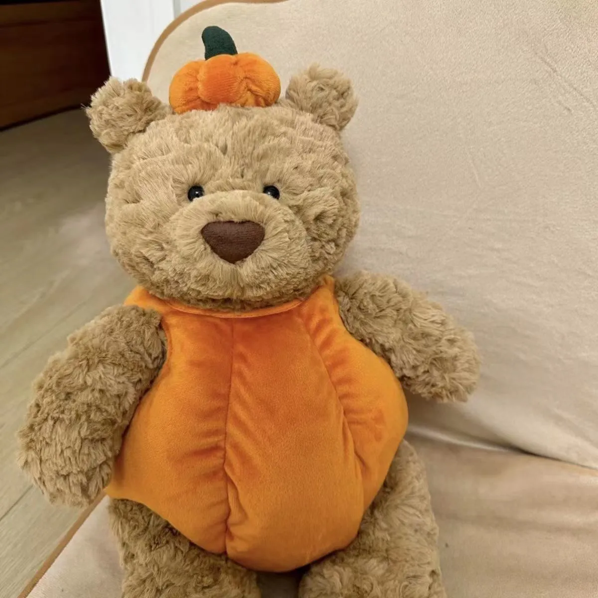 Adorable Pumpkin Teddy Bears Kawaii Babys Appease Hug Halloween Decor - $84.81