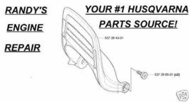 hand guard 537284301 HUSQVARNA 455 RANCHER 460 455E with mounting screws bolts - $49.99