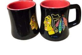 Chicago Blackhawks Nhl Shot Glass Mug Series #2 Team Sculpted Ceramic 2 Oz - £7.06 GBP