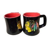 CHICAGO BLACKHAWKS NHL SHOT GLASS MUG SERIES #2 Team Sculpted Ceramic 2 Oz - £6.95 GBP