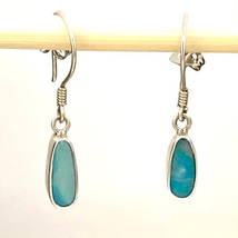 AUD Vintage Sterling 925 Silver &amp; Opal Dainty Dangles - £39.22 GBP