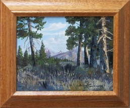 High Sierra Realistic Original Oil Painting by Irene Livermore Framed  - £102.71 GBP