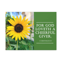   A Cheerful Giver 2 Corinthians 9:7 Bible Verse Canvas Christia - £61.07 GBP+