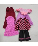 Handmade Sewn, Crocheted And Knitted Barbie Clothes - 6pcs Four Outfits (C) - $20.98
