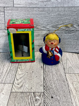 Porcelain Bell Caroler Hand Painted Giftco 1985 - £7.19 GBP