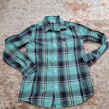 Old Navy Green Plaid Button Up Shirt - Size Large (10/12) - $11.88