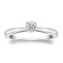 0.50 ct. tw Round Lab Grown Diamond Solitaire Ring In 14k Gold For Women - £961.16 GBP