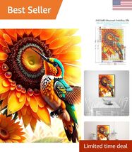 Complete Hummingbird Diamond Painting Kit for Adults - Stress-Relieving ... - $14.24