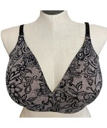 Motherhood Maternity Nursing Bra Sz 40F Black Brown Padded Full Coverage... - $16.88