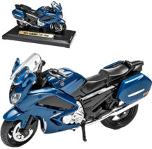 Yamaha FJR 1300 Year 2018 Blue Motorcycle Model, Motormax Scale 1:18 - $44.25