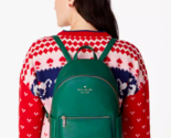 NWB Kate Spade Leila Dome Backpack Dark Green Pebbled Leather K8155 Gift... - $131.66