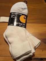 Carhartt 3-Pair Pack Quarter Socks, White, Medium - £8.55 GBP