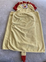 Circo Yellow Lion Red Mane Hooded Microfiber Bath Pool Large Towel Toddler - £9.63 GBP