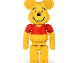 Winnie the Pooh Bearbrick Sculpture (JEKCA Lego Brick) DIY Kit - £73.49 GBP