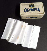 Olympia Brewing Co Beer 6 Pack of Mens Fine Handkerchiefs in Vtg Metal Tin Case - £31.69 GBP