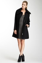 Soia &amp; Kyo Vivi Collar Coat Sz S Navy Mrsp $395 - $121.97