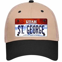 St George Utah Novelty Khaki Mesh License Plate Hat - £22.70 GBP