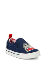 Wonder Nation Infant Boys Shark Canvas Sneakers Size 3 - £19.76 GBP