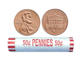 2024-D Lincoln Shield Penny Roll New Uncirculated - $4.80