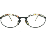 Vintage Robert Rodger 580 78 Eyeglasses Frames Black Yellow Orange 52-19... - $79.18
