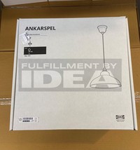 Brand New IKEA ANKARSPEL Pewter Effect Pendant Lamp 704.943.38 - £73.96 GBP