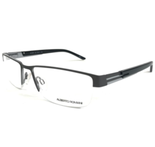 Alberto Romani Eyeglasses Frames AR 3007 GR Black Gunmetal Gray 55-17-135 - £44.50 GBP