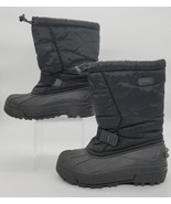 Sorel Insulated Snow Pack Winter Boots Black Womens Girls Size 4 - £18.36 GBP