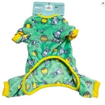 Life Is Good Fleece Easter Bunny and Easter Egg LOVE Dog Pajamas Green S... - $19.99