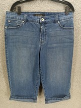 Nine West Bermuda Shorts Jeans Size 10 Womens Medium Wash Blue - £14.07 GBP