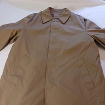 Botany 500 Trench Coat Vintage Men’s Khaki 44 Reg Removable Lining Made In USA image 11