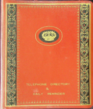 Telephone No.  Directory &amp; Daily Reminder Pad - Vintage - £12.43 GBP