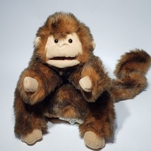 Folkmanis Folktails 10&quot; Brown Monkey Plush Hand Puppet Full Body Chimp 12&quot; Tail - £12.13 GBP