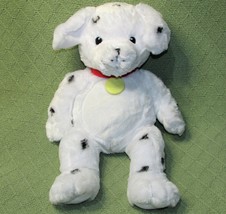 Dalmatian Plush Dog Koala Baby 14&quot; Stuffed Animal Puppy Red Collar Yellow Tag - £17.97 GBP