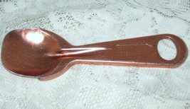 Aluminum Shortening/Ice Cream Spoon-Copper Color- USA-1950&#39;s - $9.00