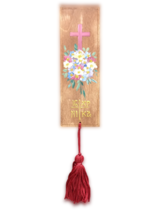 6&quot; Handpainted Bible Christian Book Greek Orthodox  Wooden Tassel Deco Bookmark - £12.65 GBP