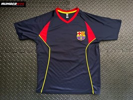 FC Barcelona FCB Rhinox Men Soccer Jersey Lionel Messi #10 Dark Blue Size MEDIUM - £46.97 GBP