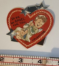 Vtg Valentine Card I’d be an Angel For You - £3.98 GBP