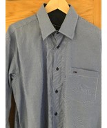 Mens Tommy Hilfiger Shirt Size XL Blue Stripe. VGC Never Worn - £19.96 GBP