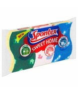 Spontex Sweet Home Set of 3 sponges: Classic,Bath, Dishes -FREE SHIPPING - £6.98 GBP